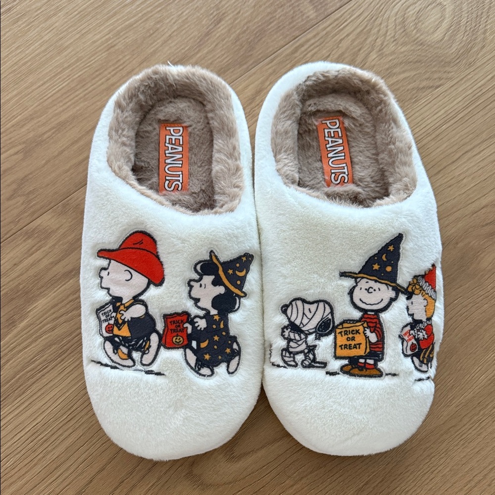 Peanuts Charlie Brown Halloween Slippers Women’s 8